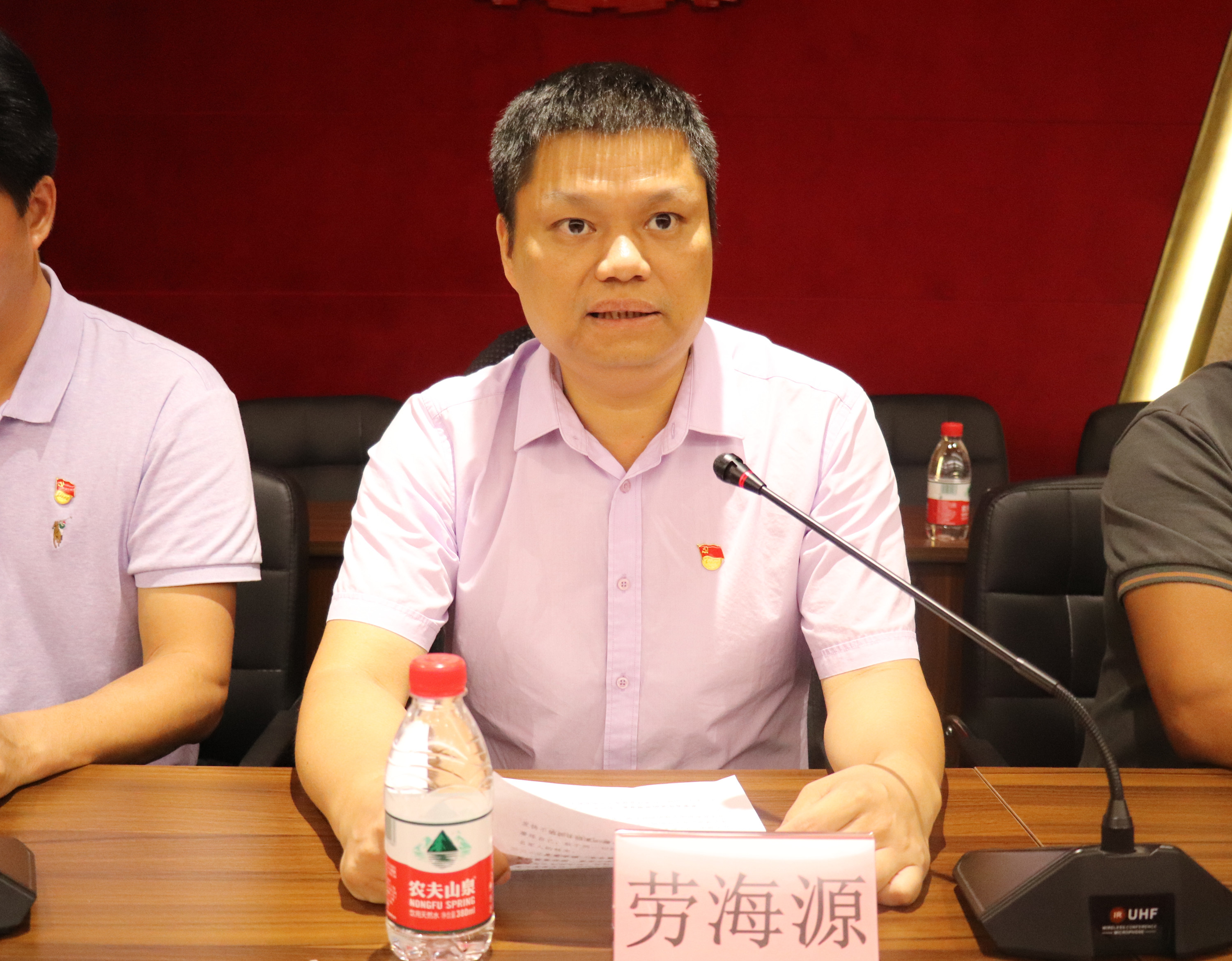 塘口镇党委副书记、镇长劳海源致欢送词.JPG