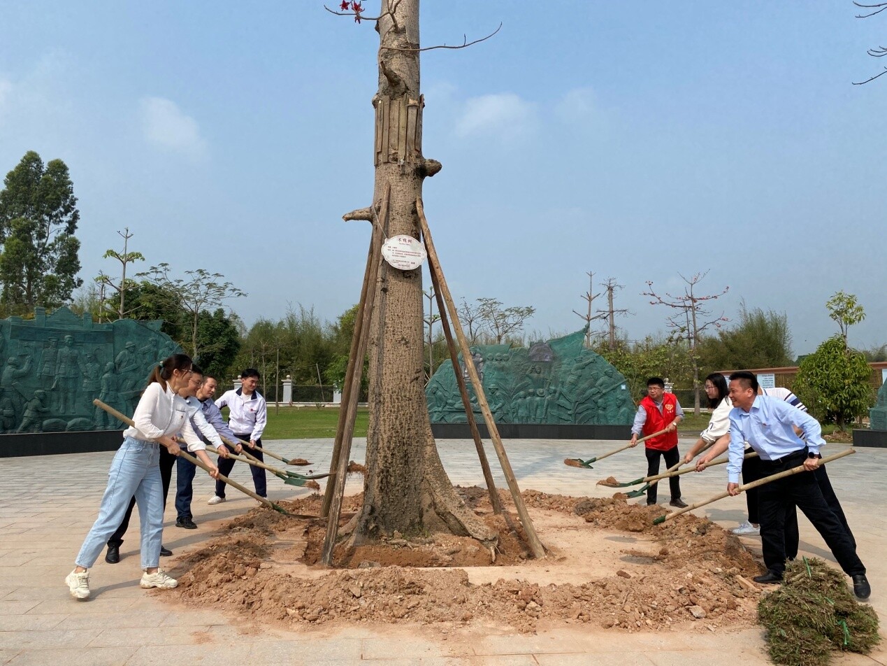  传承红色基因——开平市退役军人事务局组织“践行初心使命”植树活动_3