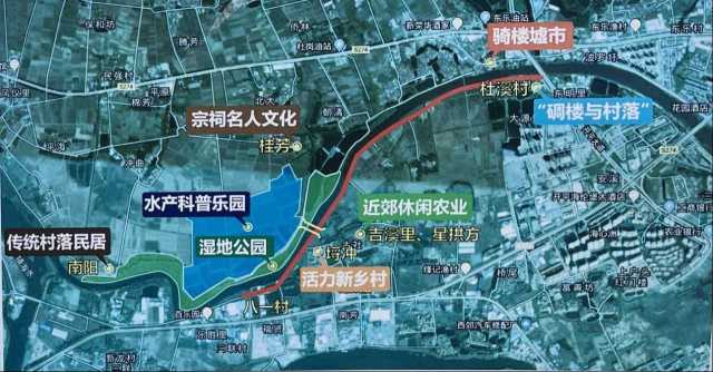 长沙苍江绿廊生态文化旅游区规划示意图 