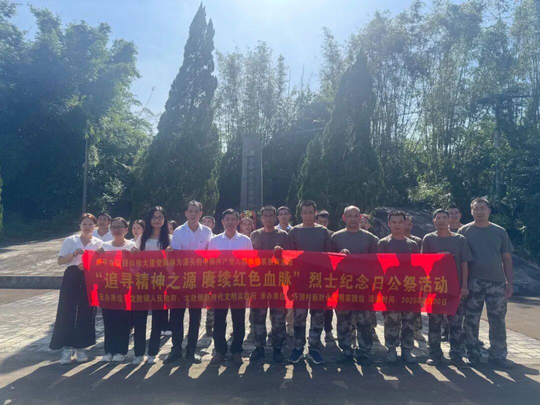 追寻精神之源，赓续红色血脉——龙胜镇开展烈士纪念日公祭烈士活动