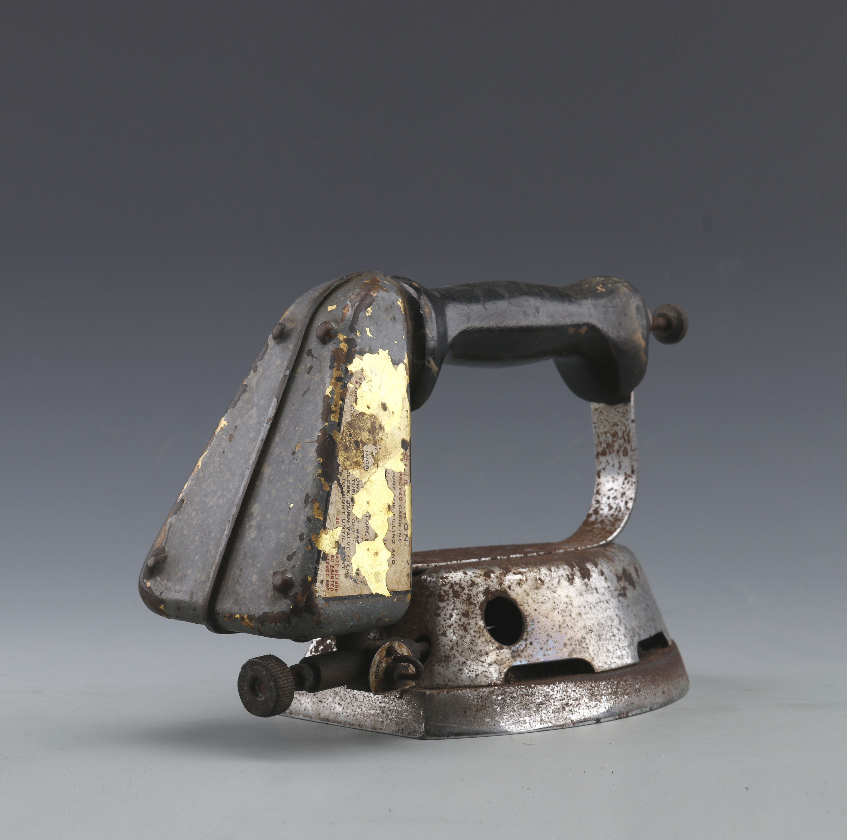 外国漆木柄不锈钢气熨斗