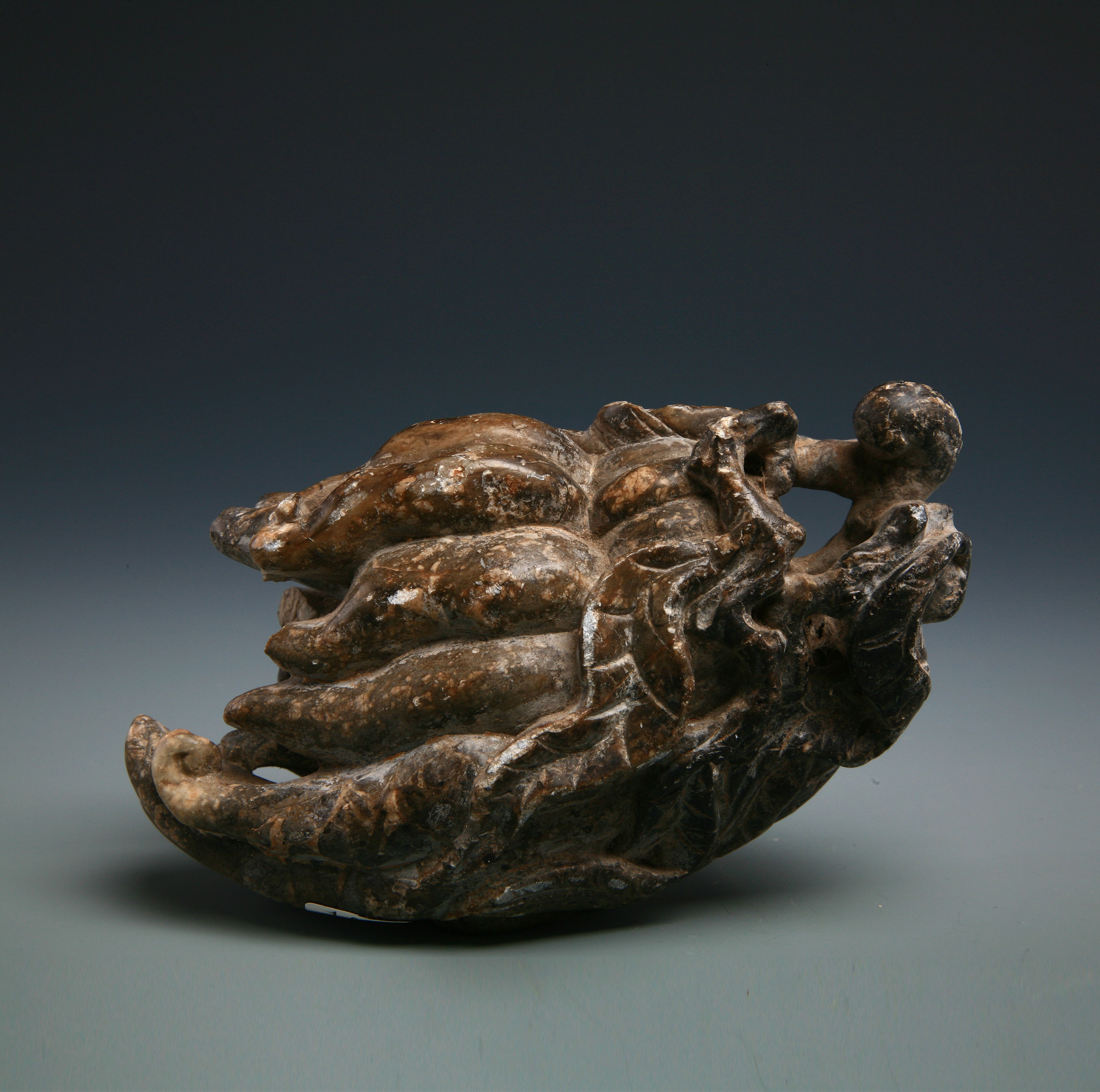 石雕佛手瓜摆件