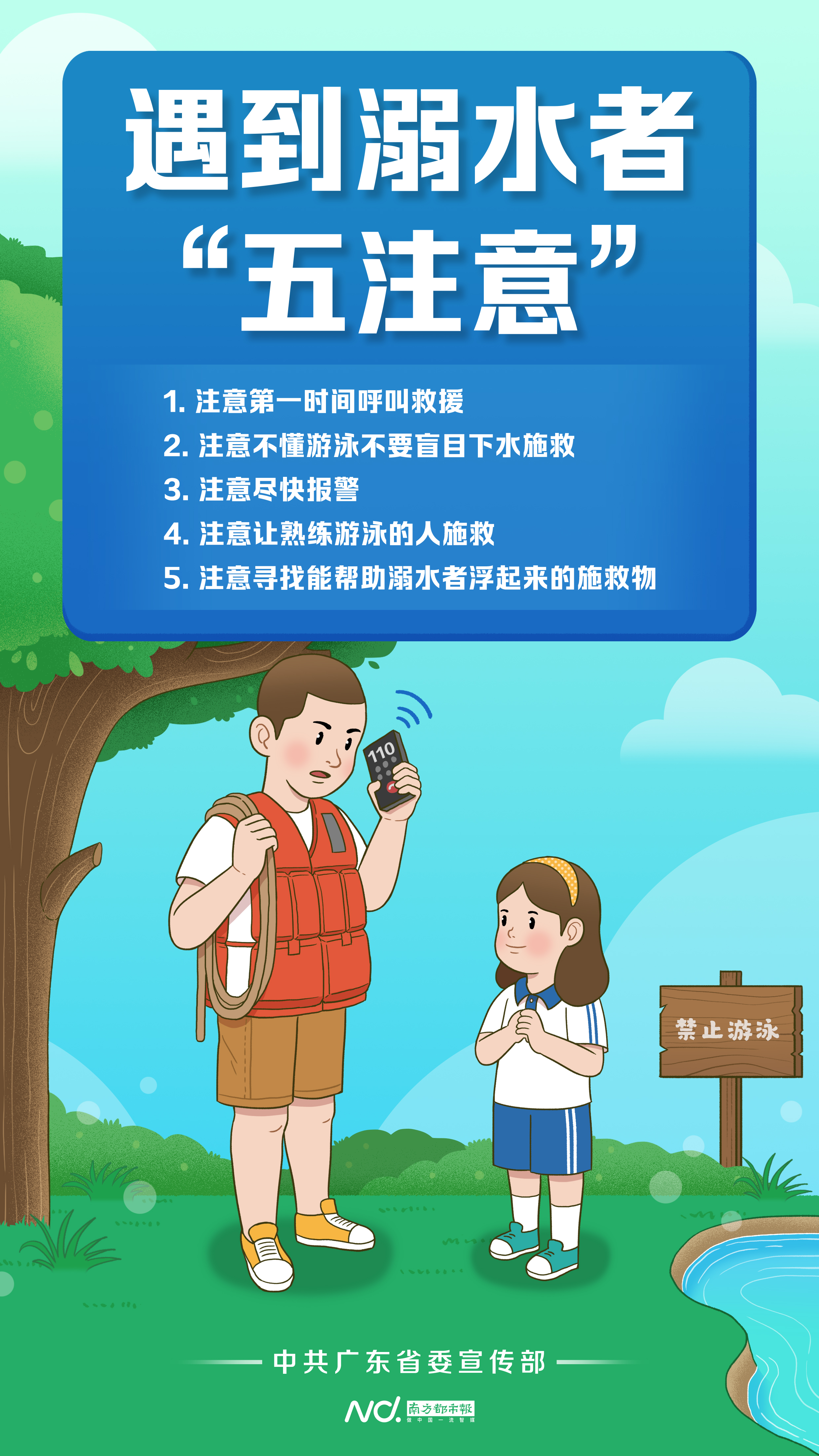 【防学生溺水】主题宣传画